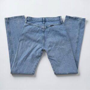 Vintage Wrangler Bareback Jeans High Rise Light Wash Slim Straight USA 26x34”